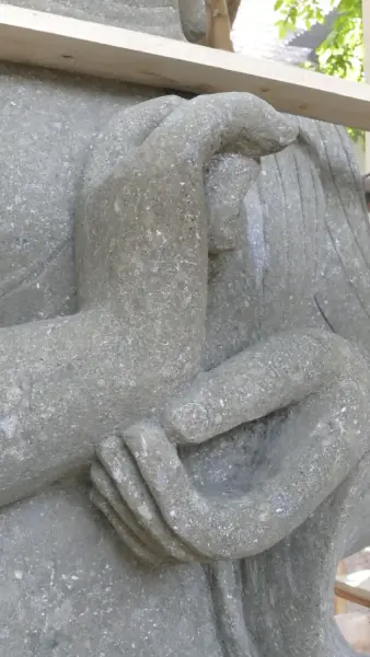 Product image 3 of the product “Seated Buddha, 200cm high, natural green ”